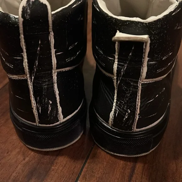 Balenciaga Arena Leather High-Top Sneakers Trainers Shoes Trainers Distressed 42